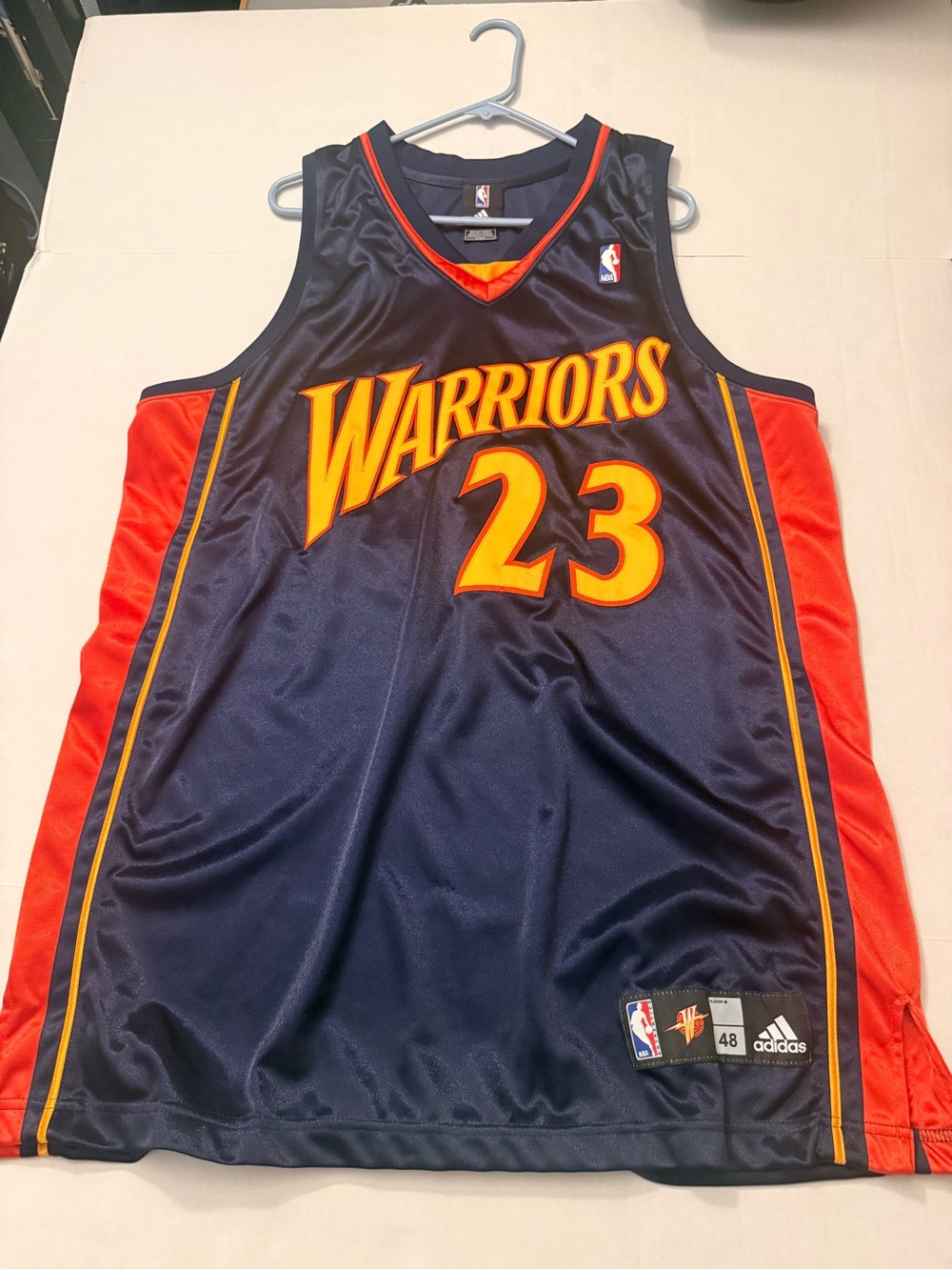 AUTHENTIC 48Jason Richardson Adidas Golden State Warriors Jersey